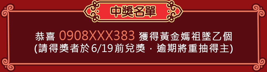 得獎名單