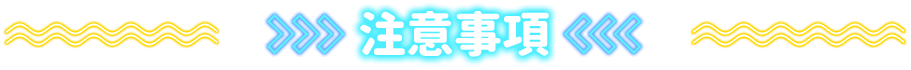 注意事項