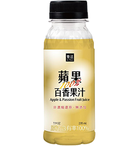 樂法100%純果汁-蘋果百香汁
